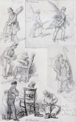Chair Menders on the Streets of London, 1820-30